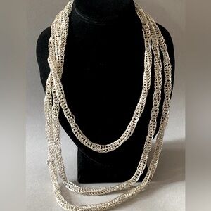 vintage, Guatemalan-style silver-plated wedding chain